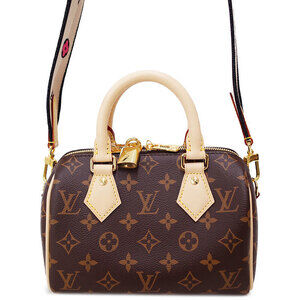 Louis Vuitton 2way Speedy Bandouliere Monogram Leather canvas Brown